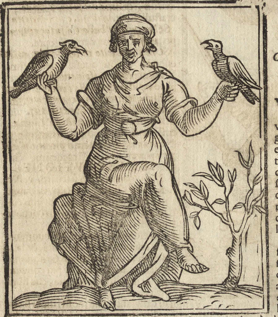 An illustration from Iconologia di Cesare Ripa perugino, caualier de' santi Mauritio & Lazaro. Divisa in tre libri, ne i quali si esprimono varie imagini di virtù, vitij, passioni humane, affetti, atti, discipline, humori, elementi, corpi celesti, prouincie d'Italia, fiumi, & altre materie infinite vtili ad ogni stato di persone. Ampliata dal sig. cav. Gio. Zaratino Castellini romano in questa vltima editione di imagini & discorsi, con indici copiosi, & ricorretta, 1669, leaf 363