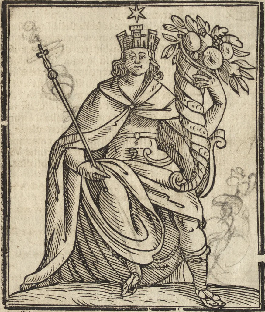 An illustration from Iconologia di Cesare Ripa perugino, caualier de' santi Mauritio & Lazaro. Divisa in tre libri, ne i quali si esprimono varie imagini di virtù, vitij, passioni humane, affetti, atti, discipline, humori, elementi, corpi celesti, prouincie d'Italia, fiumi, & altre materie infinite vtili ad ogni stato di persone. Ampliata dal sig. cav. Gio. Zaratino Castellini romano in questa vltima editione di imagini & discorsi, con indici copiosi, & ricorretta, 1669, leaf 365