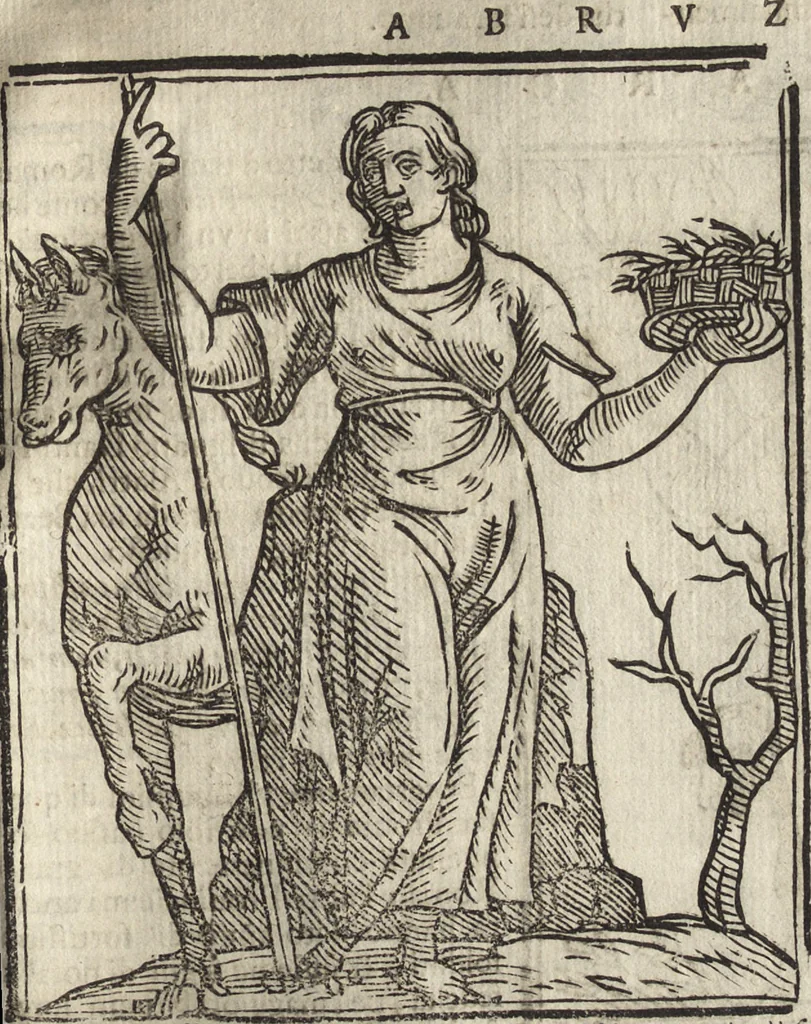 An illustration from Iconologia di Cesare Ripa perugino, caualier de' santi Mauritio & Lazaro. Divisa in tre libri, ne i quali si esprimono varie imagini di virtù, vitij, passioni humane, affetti, atti, discipline, humori, elementi, corpi celesti, prouincie d'Italia, fiumi, & altre materie infinite vtili ad ogni stato di persone. Ampliata dal sig. cav. Gio. Zaratino Castellini romano in questa vltima editione di imagini & discorsi, con indici copiosi, & ricorretta, 1669, leaf 392