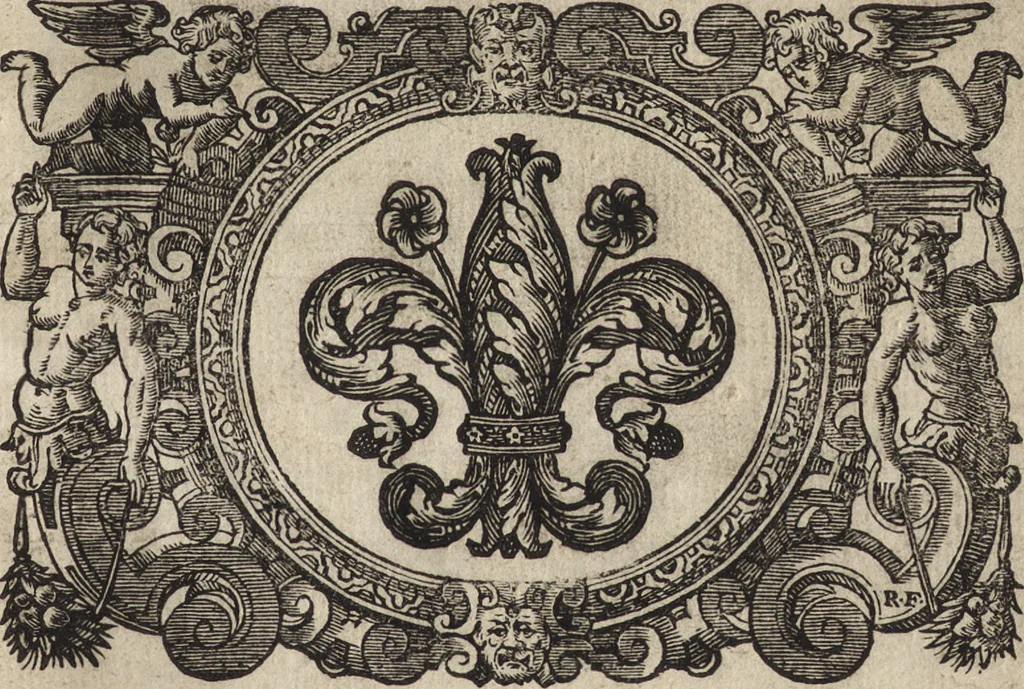 An illustration from Iconologia di Cesare Ripa perugino, caualier de' santi Mauritio & Lazaro. Divisa in tre libri, ne i quali si esprimono varie imagini di virtù, vitij, passioni humane, affetti, atti, discipline, humori, elementi, corpi celesti, prouincie d'Italia, fiumi, & altre materie infinite vtili ad ogni stato di persone. Ampliata dal sig. cav. Gio. Zaratino Castellini romano in questa vltima editione di imagini & discorsi, con indici copiosi, & ricorretta, 1669, leaf 4