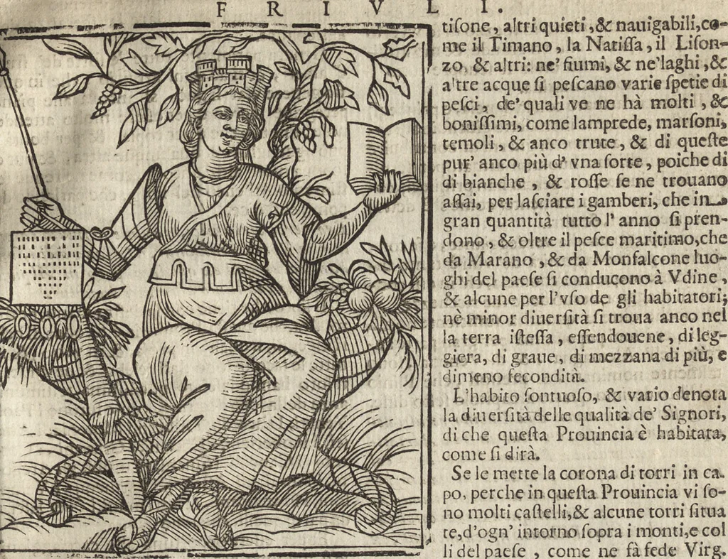 An illustration from Iconologia di Cesare Ripa perugino, caualier de' santi Mauritio & Lazaro. Divisa in tre libri, ne i quali si esprimono varie imagini di virtù, vitij, passioni humane, affetti, atti, discipline, humori, elementi, corpi celesti, prouincie d'Italia, fiumi, & altre materie infinite vtili ad ogni stato di persone. Ampliata dal sig. cav. Gio. Zaratino Castellini romano in questa vltima editione di imagini & discorsi, con indici copiosi, & ricorretta, 1669, leaf 400