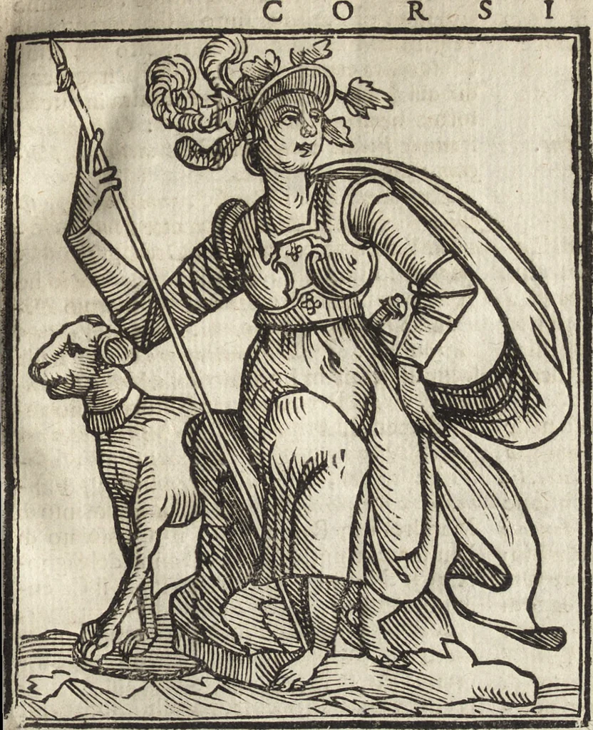 An illustration from Iconologia di Cesare Ripa perugino, caualier de' santi Mauritio & Lazaro. Divisa in tre libri, ne i quali si esprimono varie imagini di virtù, vitij, passioni humane, affetti, atti, discipline, humori, elementi, corpi celesti, prouincie d'Italia, fiumi, & altre materie infinite vtili ad ogni stato di persone. Ampliata dal sig. cav. Gio. Zaratino Castellini romano in questa vltima editione di imagini & discorsi, con indici copiosi, & ricorretta, 1669, leaf 402