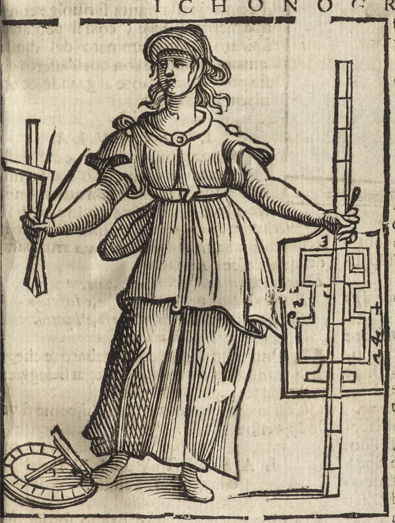 An illustration from Iconologia di Cesare Ripa perugino, caualier de' santi Mauritio & Lazaro. Divisa in tre libri, ne i quali si esprimono varie imagini di virtù, vitij, passioni humane, affetti, atti, discipline, humori, elementi, corpi celesti, prouincie d'Italia, fiumi, & altre materie infinite vtili ad ogni stato di persone. Ampliata dal sig. cav. Gio. Zaratino Castellini romano in questa vltima editione di imagini & discorsi, con indici copiosi, & ricorretta, 1669, leaf 426