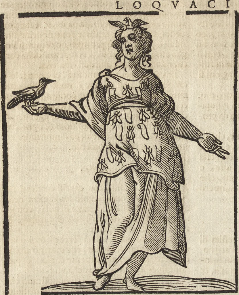 An illustration from Iconologia di Cesare Ripa perugino, caualier de' santi Mauritio & Lazaro. Divisa in tre libri, ne i quali si esprimono varie imagini di virtù, vitij, passioni humane, affetti, atti, discipline, humori, elementi, corpi celesti, prouincie d'Italia, fiumi, & altre materie infinite vtili ad ogni stato di persone. Ampliata dal sig. cav. Gio. Zaratino Castellini romano in questa vltima editione di imagini & discorsi, con indici copiosi, & ricorretta, 1669, leaf 441