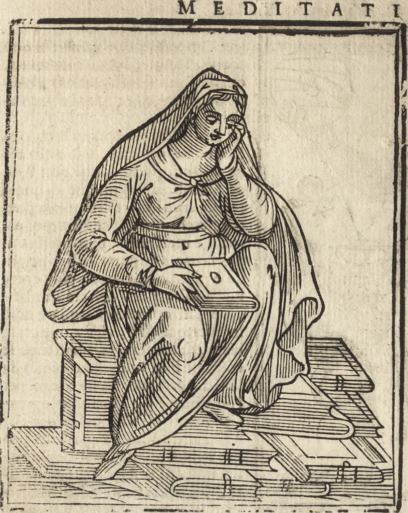 An illustration from Iconologia di Cesare Ripa perugino, caualier de' santi Mauritio & Lazaro. Divisa in tre libri, ne i quali si esprimono varie imagini di virtù, vitij, passioni humane, affetti, atti, discipline, humori, elementi, corpi celesti, prouincie d'Italia, fiumi, & altre materie infinite vtili ad ogni stato di persone. Ampliata dal sig. cav. Gio. Zaratino Castellini romano in questa vltima editione di imagini & discorsi, con indici copiosi, & ricorretta, 1669, leaf 451
