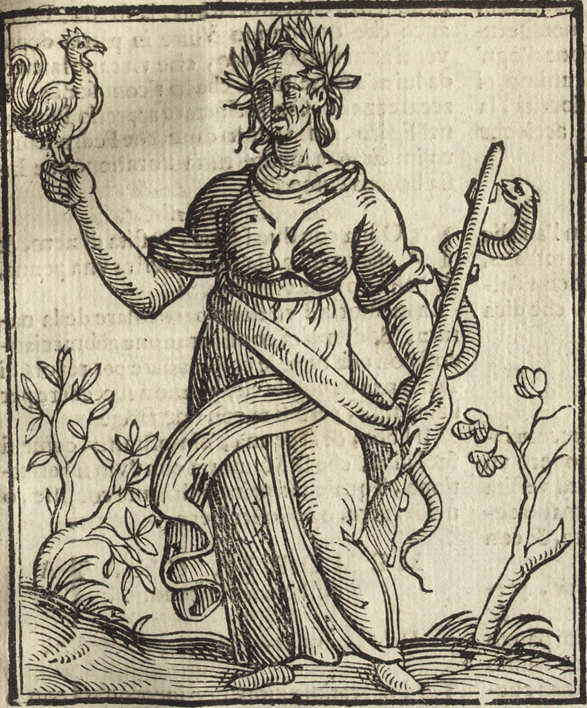 An illustration from Iconologia di Cesare Ripa perugino, caualier de' santi Mauritio & Lazaro. Divisa in tre libri, ne i quali si esprimono varie imagini di virtù, vitij, passioni humane, affetti, atti, discipline, humori, elementi, corpi celesti, prouincie d'Italia, fiumi, & altre materie infinite vtili ad ogni stato di persone. Ampliata dal sig. cav. Gio. Zaratino Castellini romano in questa vltima editione di imagini & discorsi, con indici copiosi, & ricorretta, 1669, leaf 452