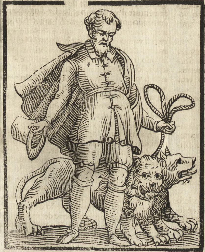 An illustration from Iconologia di Cesare Ripa perugino, caualier de' santi Mauritio & Lazaro. Divisa in tre libri, ne i quali si esprimono varie imagini di virtù, vitij, passioni humane, affetti, atti, discipline, humori, elementi, corpi celesti, prouincie d'Italia, fiumi, & altre materie infinite vtili ad ogni stato di persone. Ampliata dal sig. cav. Gio. Zaratino Castellini romano in questa vltima editione di imagini & discorsi, con indici copiosi, & ricorretta, 1669, leaf 526