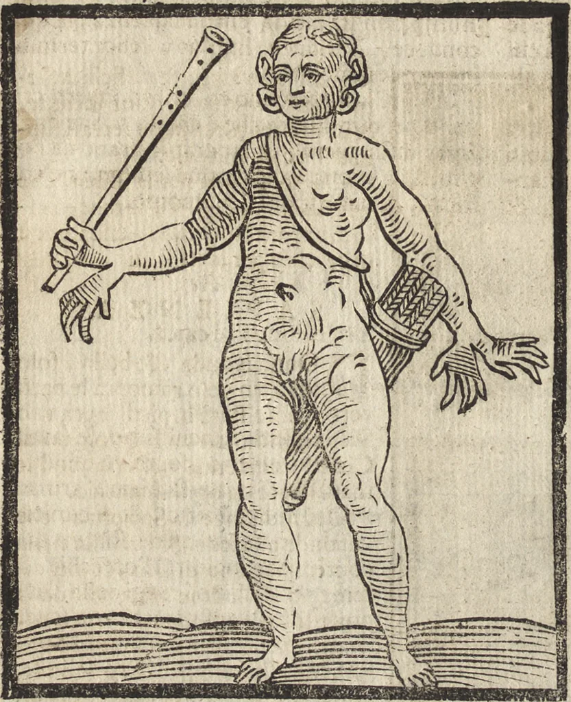 An illustration from Iconologia di Cesare Ripa perugino, caualier de' santi Mauritio & Lazaro. Divisa in tre libri, ne i quali si esprimono varie imagini di virtù, vitij, passioni humane, affetti, atti, discipline, humori, elementi, corpi celesti, prouincie d'Italia, fiumi, & altre materie infinite vtili ad ogni stato di persone. Ampliata dal sig. cav. Gio. Zaratino Castellini romano in questa vltima editione di imagini & discorsi, con indici copiosi, & ricorretta, 1669, leaf 609