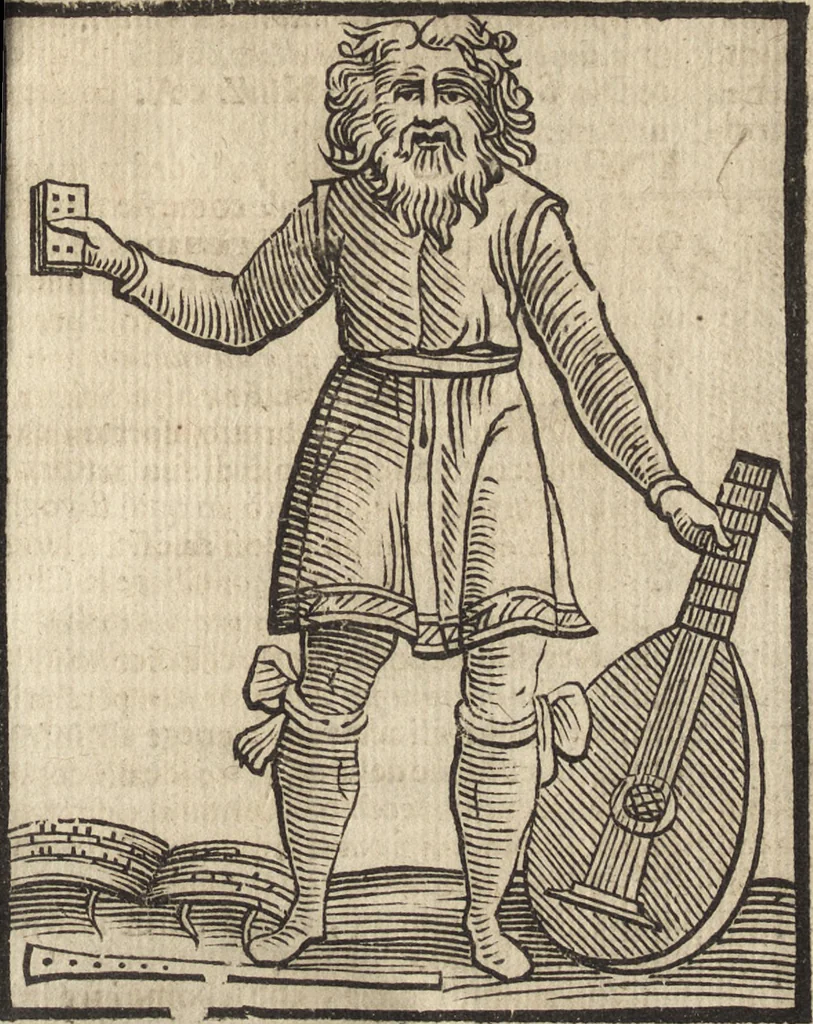 An illustration from Iconologia di Cesare Ripa perugino, caualier de' santi Mauritio & Lazaro. Divisa in tre libri, ne i quali si esprimono varie imagini di virtù, vitij, passioni humane, affetti, atti, discipline, humori, elementi, corpi celesti, prouincie d'Italia, fiumi, & altre materie infinite vtili ad ogni stato di persone. Ampliata dal sig. cav. Gio. Zaratino Castellini romano in questa vltima editione di imagini & discorsi, con indici copiosi, & ricorretta, 1669, leaf 614