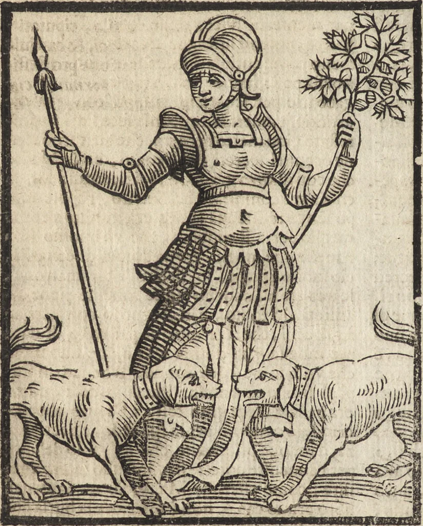 An illustration from Iconologia di Cesare Ripa perugino, caualier de' santi Mauritio & Lazaro. Divisa in tre libri, ne i quali si esprimono varie imagini di virtù, vitij, passioni humane, affetti, atti, discipline, humori, elementi, corpi celesti, prouincie d'Italia, fiumi, & altre materie infinite vtili ad ogni stato di persone. Ampliata dal sig. cav. Gio. Zaratino Castellini romano in questa vltima editione di imagini & discorsi, con indici copiosi, & ricorretta, 1669, leaf 623