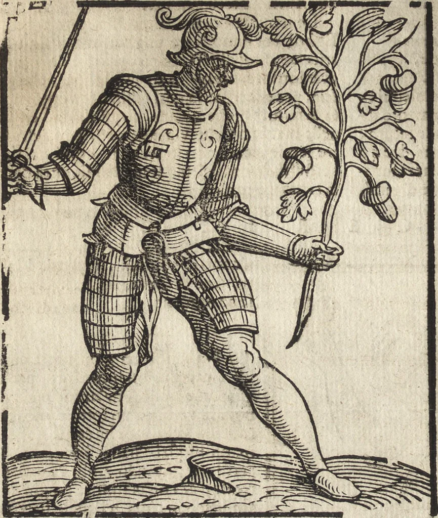 An illustration from Iconologia di Cesare Ripa perugino, caualier de' santi Mauritio & Lazaro. Divisa in tre libri, ne i quali si esprimono varie imagini di virtù, vitij, passioni humane, affetti, atti, discipline, humori, elementi, corpi celesti, prouincie d'Italia, fiumi, & altre materie infinite vtili ad ogni stato di persone. Ampliata dal sig. cav. Gio. Zaratino Castellini romano in questa vltima editione di imagini & discorsi, con indici copiosi, & ricorretta, 1669, leaf 643