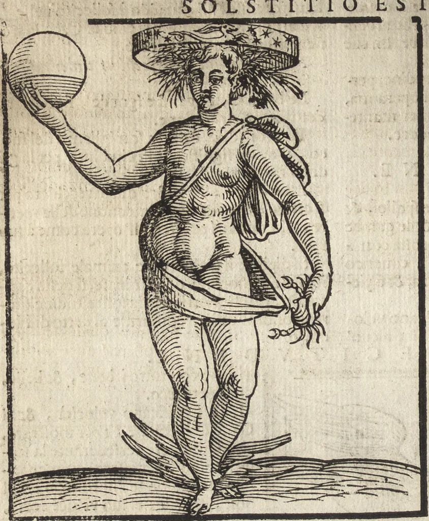 An illustration from Iconologia di Cesare Ripa perugino, caualier de' santi Mauritio & Lazaro. Divisa in tre libri, ne i quali si esprimono varie imagini di virtù, vitij, passioni humane, affetti, atti, discipline, humori, elementi, corpi celesti, prouincie d'Italia, fiumi, & altre materie infinite vtili ad ogni stato di persone. Ampliata dal sig. cav. Gio. Zaratino Castellini romano in questa vltima editione di imagini & discorsi, con indici copiosi, & ricorretta, 1669, leaf 645