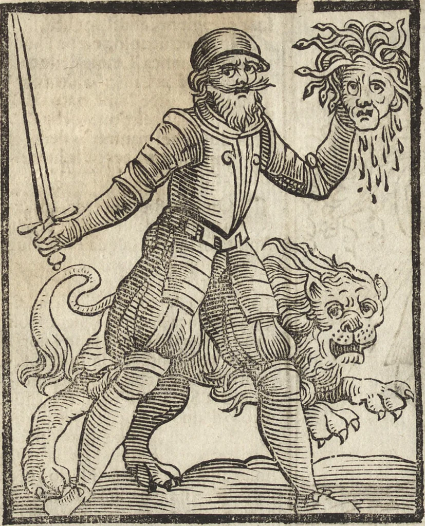 An illustration from Iconologia di Cesare Ripa perugino, caualier de' santi Mauritio & Lazaro. Divisa in tre libri, ne i quali si esprimono varie imagini di virtù, vitij, passioni humane, affetti, atti, discipline, humori, elementi, corpi celesti, prouincie d'Italia, fiumi, & altre materie infinite vtili ad ogni stato di persone. Ampliata dal sig. cav. Gio. Zaratino Castellini romano in questa vltima editione di imagini & discorsi, con indici copiosi, & ricorretta, 1669, leaf 653