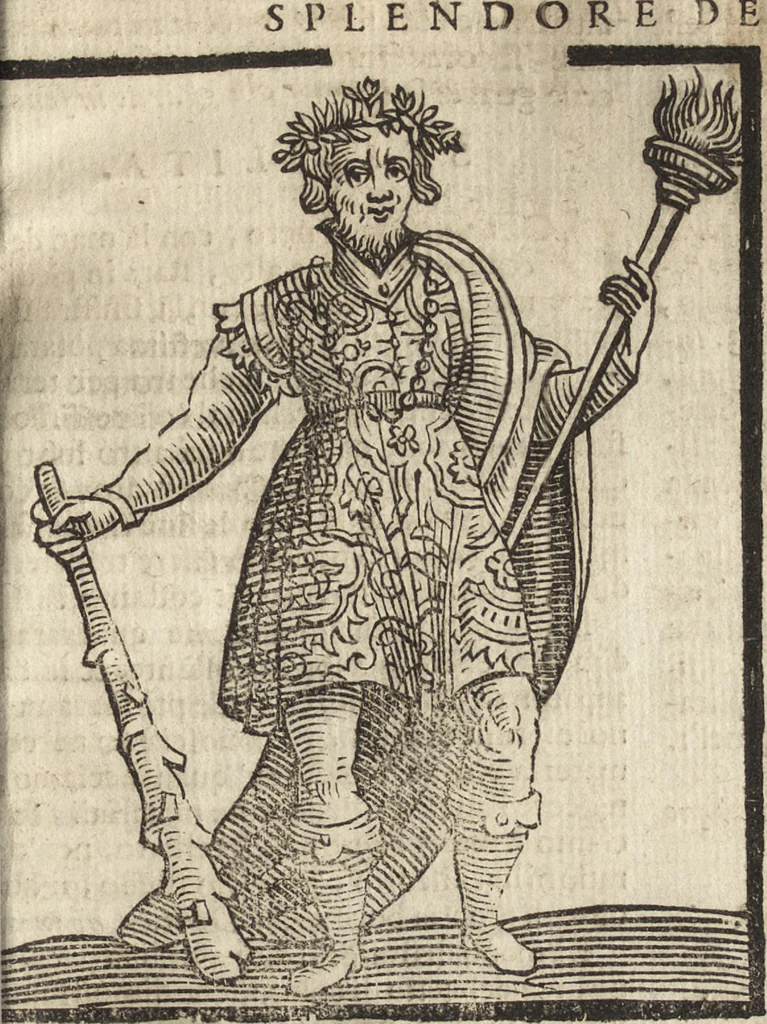 An illustration from Iconologia di Cesare Ripa perugino, caualier de' santi Mauritio & Lazaro. Divisa in tre libri, ne i quali si esprimono varie imagini di virtù, vitij, passioni humane, affetti, atti, discipline, humori, elementi, corpi celesti, prouincie d'Italia, fiumi, & altre materie infinite vtili ad ogni stato di persone. Ampliata dal sig. cav. Gio. Zaratino Castellini romano in questa vltima editione di imagini & discorsi, con indici copiosi, & ricorretta, 1669, leaf 658