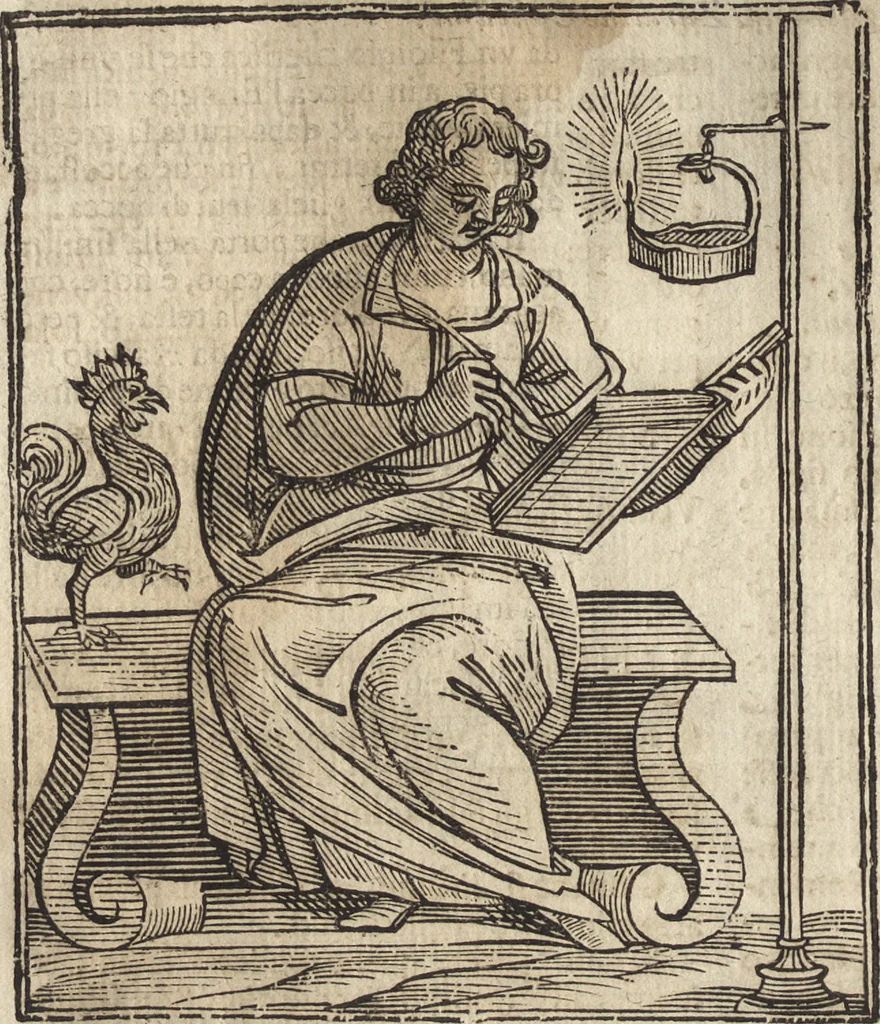 An illustration from Iconologia di Cesare Ripa perugino, caualier de' santi Mauritio & Lazaro. Divisa in tre libri, ne i quali si esprimono varie imagini di virtù, vitij, passioni humane, affetti, atti, discipline, humori, elementi, corpi celesti, prouincie d'Italia, fiumi, & altre materie infinite vtili ad ogni stato di persone. Ampliata dal sig. cav. Gio. Zaratino Castellini romano in questa vltima editione di imagini & discorsi, con indici copiosi, & ricorretta, 1669, leaf 673