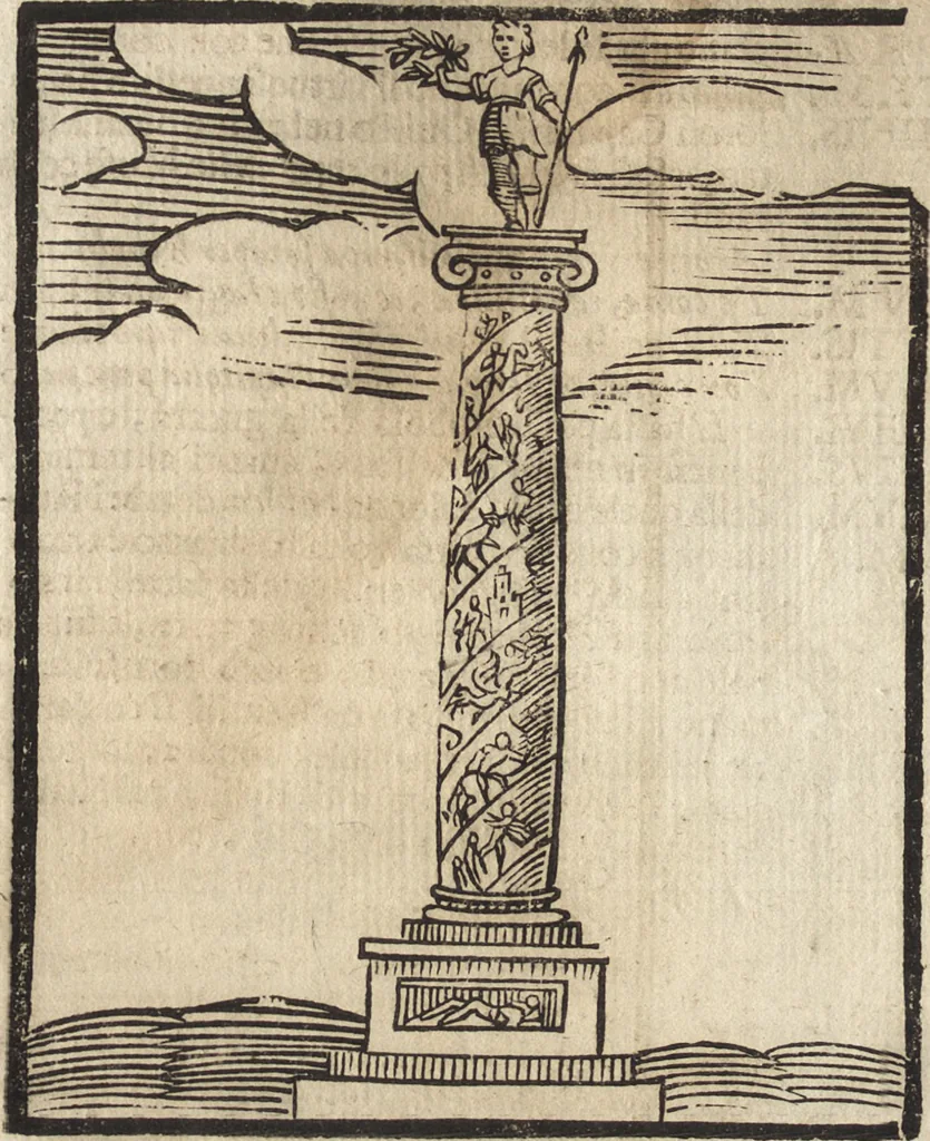 An illustration from Iconologia di Cesare Ripa perugino, caualier de' santi Mauritio & Lazaro. Divisa in tre libri, ne i quali si esprimono varie imagini di virtù, vitij, passioni humane, affetti, atti, discipline, humori, elementi, corpi celesti, prouincie d'Italia, fiumi, & altre materie infinite vtili ad ogni stato di persone. Ampliata dal sig. cav. Gio. Zaratino Castellini romano in questa vltima editione di imagini & discorsi, con indici copiosi, & ricorretta, 1669, leaf 675