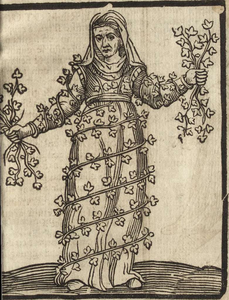 An illustration from Iconologia di Cesare Ripa perugino, caualier de' santi Mauritio & Lazaro. Divisa in tre libri, ne i quali si esprimono varie imagini di virtù, vitij, passioni humane, affetti, atti, discipline, humori, elementi, corpi celesti, prouincie d'Italia, fiumi, & altre materie infinite vtili ad ogni stato di persone. Ampliata dal sig. cav. Gio. Zaratino Castellini romano in questa vltima editione di imagini & discorsi, con indici copiosi, & ricorretta, 1669, leaf 684