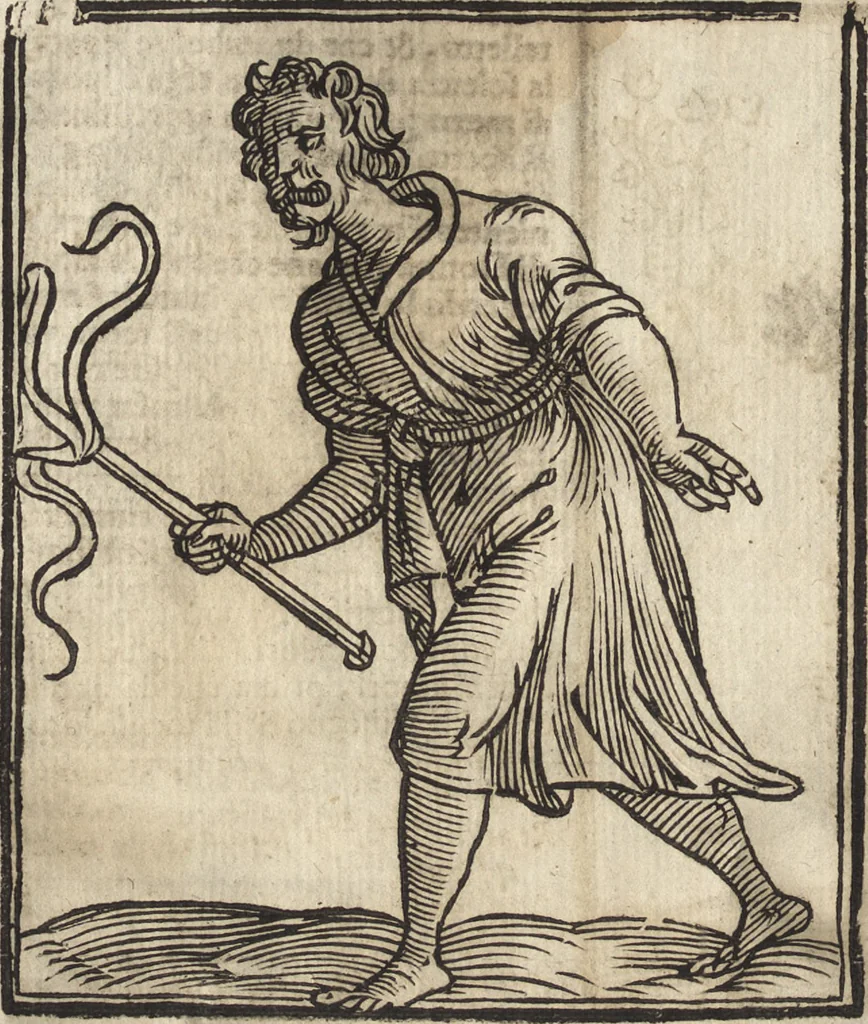 An illustration from Iconologia di Cesare Ripa perugino, caualier de' santi Mauritio & Lazaro. Divisa in tre libri, ne i quali si esprimono varie imagini di virtù, vitij, passioni humane, affetti, atti, discipline, humori, elementi, corpi celesti, prouincie d'Italia, fiumi, & altre materie infinite vtili ad ogni stato di persone. Ampliata dal sig. cav. Gio. Zaratino Castellini romano in questa vltima editione di imagini & discorsi, con indici copiosi, & ricorretta, 1669, leaf 685