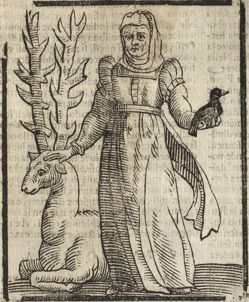 An illustration from Iconologia di Cesare Ripa perugino, caualier de' santi Mauritio & Lazaro. Divisa in tre libri, ne i quali si esprimono varie imagini di virtù, vitij, passioni humane, affetti, atti, discipline, humori, elementi, corpi celesti, prouincie d'Italia, fiumi, & altre materie infinite vtili ad ogni stato di persone. Ampliata dal sig. cav. Gio. Zaratino Castellini romano in questa vltima editione di imagini & discorsi, con indici copiosi, & ricorretta, 1669, leaf 743