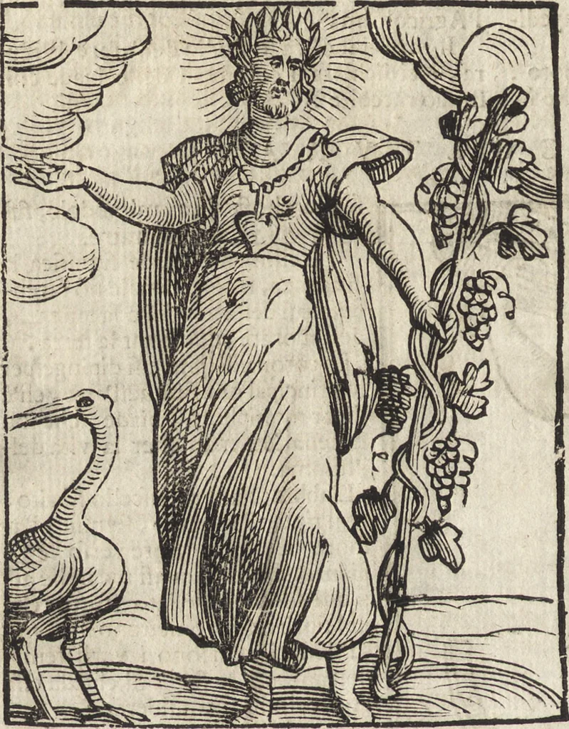An illustration from Iconologia di Cesare Ripa perugino, caualier de' santi Mauritio & Lazaro. Divisa in tre libri, ne i quali si esprimono varie imagini di virtù, vitij, passioni humane, affetti, atti, discipline, humori, elementi, corpi celesti, prouincie d'Italia, fiumi, & altre materie infinite vtili ad ogni stato di persone. Ampliata dal sig. cav. Gio. Zaratino Castellini romano in questa vltima editione di imagini & discorsi, con indici copiosi, & ricorretta, 1669, leaf 77