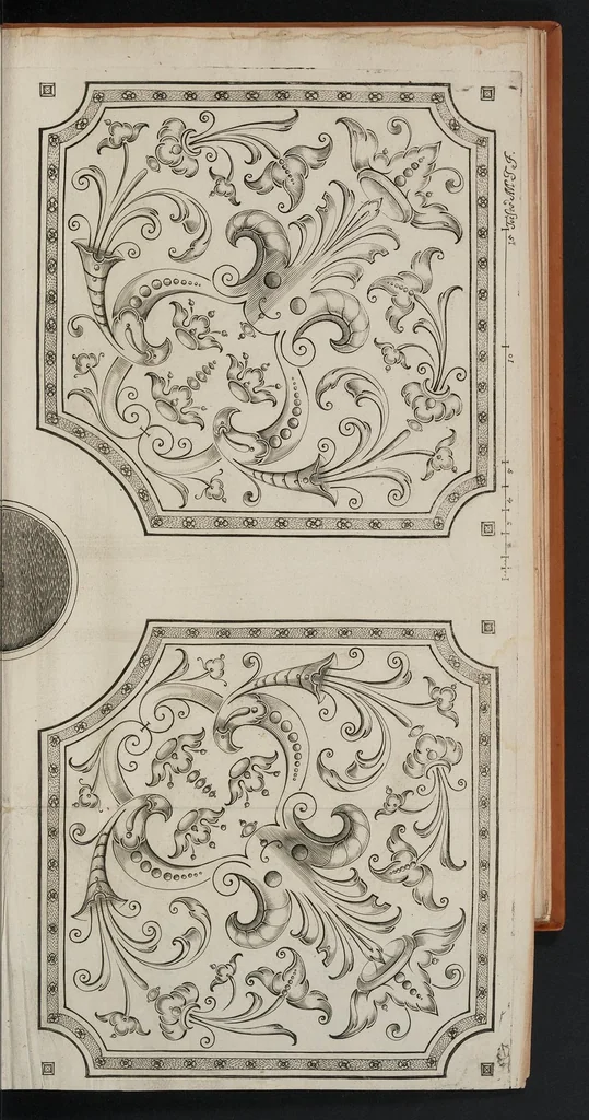 An illustration from Le jardin de plaisir : contenant plusieurs desseins de jardinage tant parterres en broderie, compartiments de gazon, que bosquets & autres : avec vn abbregé de l'agriculture, touchant ce qui peut estre le plus vtile & necessaire a la construction & accompagnement dudict jardin de plaisir : composé & divisé en onze chapitres, 1651, leaf 122