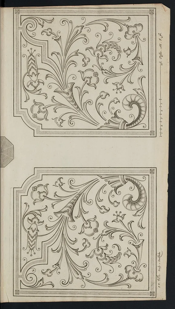 An illustration from Le jardin de plaisir : contenant plusieurs desseins de jardinage tant parterres en broderie, compartiments de gazon, que bosquets & autres : avec vn abbregé de l'agriculture, touchant ce qui peut estre le plus vtile & necessaire a la construction & accompagnement dudict jardin de plaisir : composé & divisé en onze chapitres, 1651, leaf 146