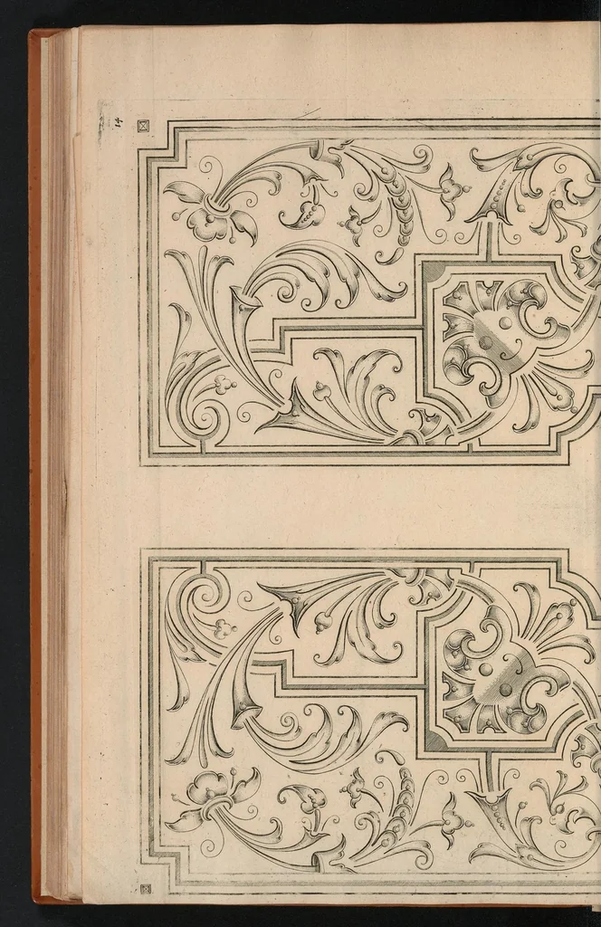An illustration from Le jardin de plaisir : contenant plusieurs desseins de jardinage tant parterres en broderie, compartiments de gazon, que bosquets & autres : avec vn abbregé de l'agriculture, touchant ce qui peut estre le plus vtile & necessaire a la construction & accompagnement dudict jardin de plaisir : composé & divisé en onze chapitres, 1651, leaf 153