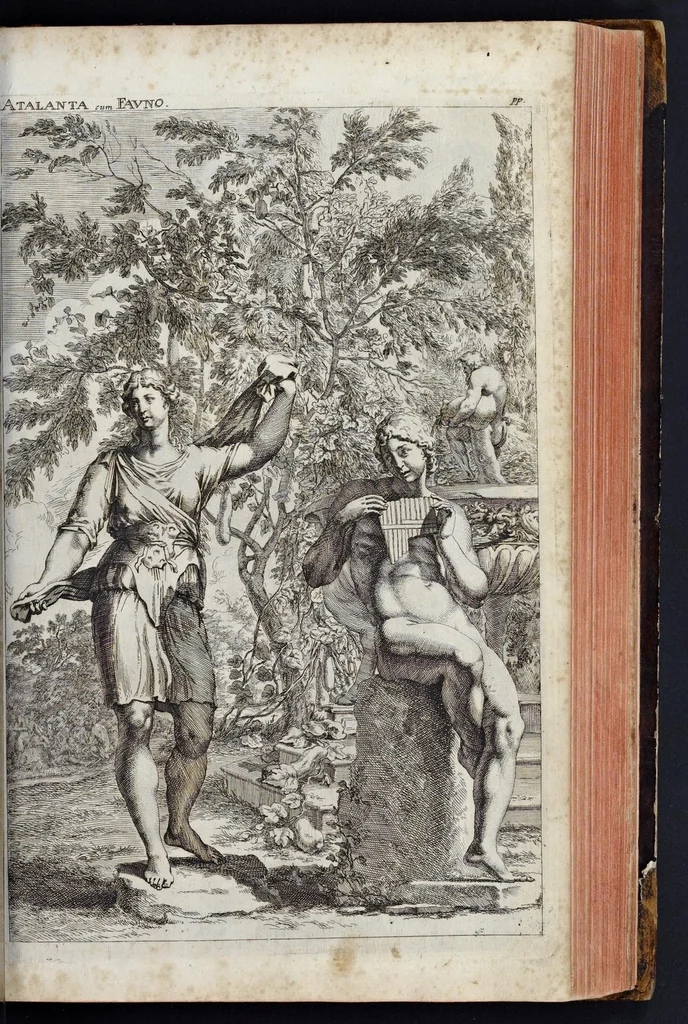 An illustration from L'Academia todesca della architectura, scultura & pittura, oder, Teutsche Academie der Edlen Bau- Bild- und Mahlerey-Künste : darinn enthalten ein gründlicher Unterricht von dieser dreyer Künste Eigenschaft, Lehr-Sätzen und Geheimnissen, von den Bau-Steinen und fünferley Bau-Arten, von den Statuen und ihrer Zugehör, von der Erfind- und Zeichnung ... neben aller Egyptischen, Griechischen, Römischen, Italiänischen, Hoch- und Nieder-Teutschen, auch anderer alten und neuen Virtuosen, Leben und fürnehmsten Kunst-Werken beschrieben : auch mit 38 Platten von der Architectur, 68 Alt-Römischen Statuen, ganz und halben Bildern, 74 Medaglionen, 180 Contrafäten durch die Hand der bästen heutigen Künstlere in Kupfer gezieret, 1675, leaf 366