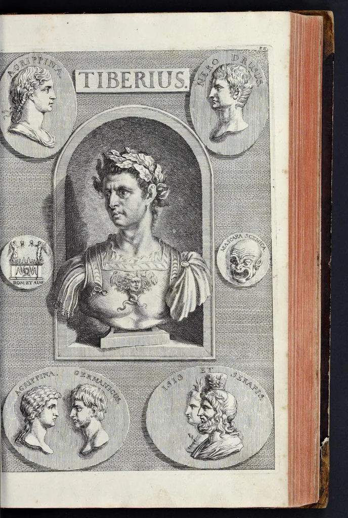An illustration from L'Academia todesca della architectura, scultura & pittura, oder, Teutsche Academie der Edlen Bau- Bild- und Mahlerey-Künste : darinn enthalten ein gründlicher Unterricht von dieser dreyer Künste Eigenschaft, Lehr-Sätzen und Geheimnissen, von den Bau-Steinen und fünferley Bau-Arten, von den Statuen und ihrer Zugehör, von der Erfind- und Zeichnung ... neben aller Egyptischen, Griechischen, Römischen, Italiänischen, Hoch- und Nieder-Teutschen, auch anderer alten und neuen Virtuosen, Leben und fürnehmsten Kunst-Werken beschrieben : auch mit 38 Platten von der Architectur, 68 Alt-Römischen Statuen, ganz und halben Bildern, 74 Medaglionen, 180 Contrafäten durch die Hand der bästen heutigen Künstlere in Kupfer gezieret, 1675, leaf 412