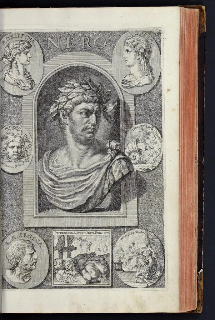 An illustration from L'Academia todesca della architectura, scultura & pittura, oder, Teutsche Academie der Edlen Bau- Bild- und Mahlerey-Künste : darinn enthalten ein gründlicher Unterricht von dieser dreyer Künste Eigenschaft, Lehr-Sätzen und Geheimnissen, von den Bau-Steinen und fünferley Bau-Arten, von den Statuen und ihrer Zugehör, von der Erfind- und Zeichnung ... neben aller Egyptischen, Griechischen, Römischen, Italiänischen, Hoch- und Nieder-Teutschen, auch anderer alten und neuen Virtuosen, Leben und fürnehmsten Kunst-Werken beschrieben : auch mit 38 Platten von der Architectur, 68 Alt-Römischen Statuen, ganz und halben Bildern, 74 Medaglionen, 180 Contrafäten durch die Hand der bästen heutigen Künstlere in Kupfer gezieret, 1675, leaf 430