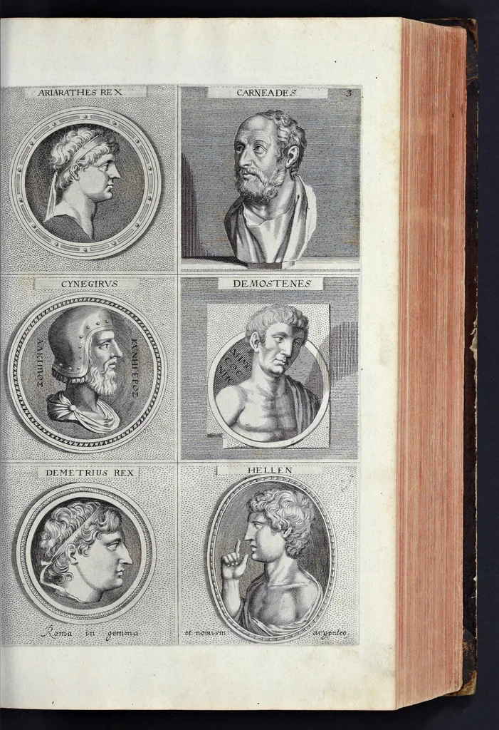 An illustration from L'Academia todesca della architectura, scultura & pittura, oder, Teutsche Academie der Edlen Bau- Bild- und Mahlerey-Künste : darinn enthalten ein gründlicher Unterricht von dieser dreyer Künste Eigenschaft, Lehr-Sätzen und Geheimnissen, von den Bau-Steinen und fünferley Bau-Arten, von den Statuen und ihrer Zugehör, von der Erfind- und Zeichnung ... neben aller Egyptischen, Griechischen, Römischen, Italiänischen, Hoch- und Nieder-Teutschen, auch anderer alten und neuen Virtuosen, Leben und fürnehmsten Kunst-Werken beschrieben : auch mit 38 Platten von der Architectur, 68 Alt-Römischen Statuen, ganz und halben Bildern, 74 Medaglionen, 180 Contrafäten durch die Hand der bästen heutigen Künstlere in Kupfer gezieret, 1675, leaf 178