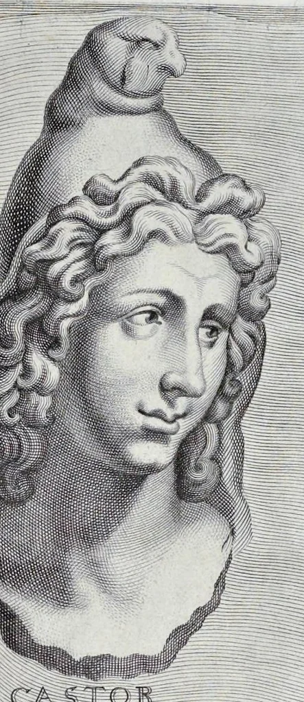 An illustration from L'Academia todesca della architectura, scultura & pittura, oder, Teutsche Academie der Edlen Bau- Bild- und Mahlerey-Künste : darinn enthalten ein gründlicher Unterricht von dieser dreyer Künste Eigenschaft, Lehr-Sätzen und Geheimnissen, von den Bau-Steinen und fünferley Bau-Arten, von den Statuen und ihrer Zugehör, von der Erfind- und Zeichnung ... neben aller Egyptischen, Griechischen, Römischen, Italiänischen, Hoch- und Nieder-Teutschen, auch anderer alten und neuen Virtuosen, Leben und fürnehmsten Kunst-Werken beschrieben : auch mit 38 Platten von der Architectur, 68 Alt-Römischen Statuen, ganz und halben Bildern, 74 Medaglionen, 180 Contrafäten durch die Hand der bästen heutigen Künstlere in Kupfer gezieret, 1675, leaf 198