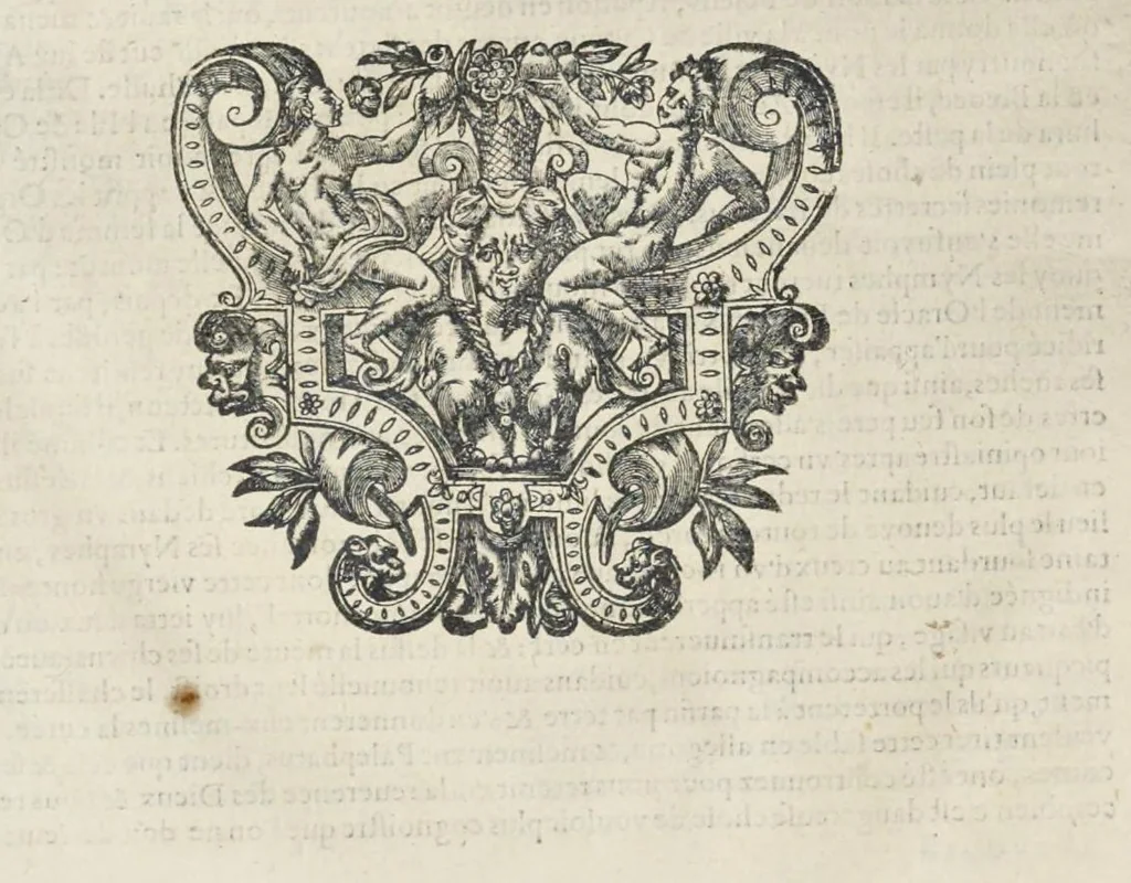 An illustration from Les images ou tableaux de platte peinture des deux Philostrates sophistes grecs, et Les statues de Callistrate, 1637, leaf 141