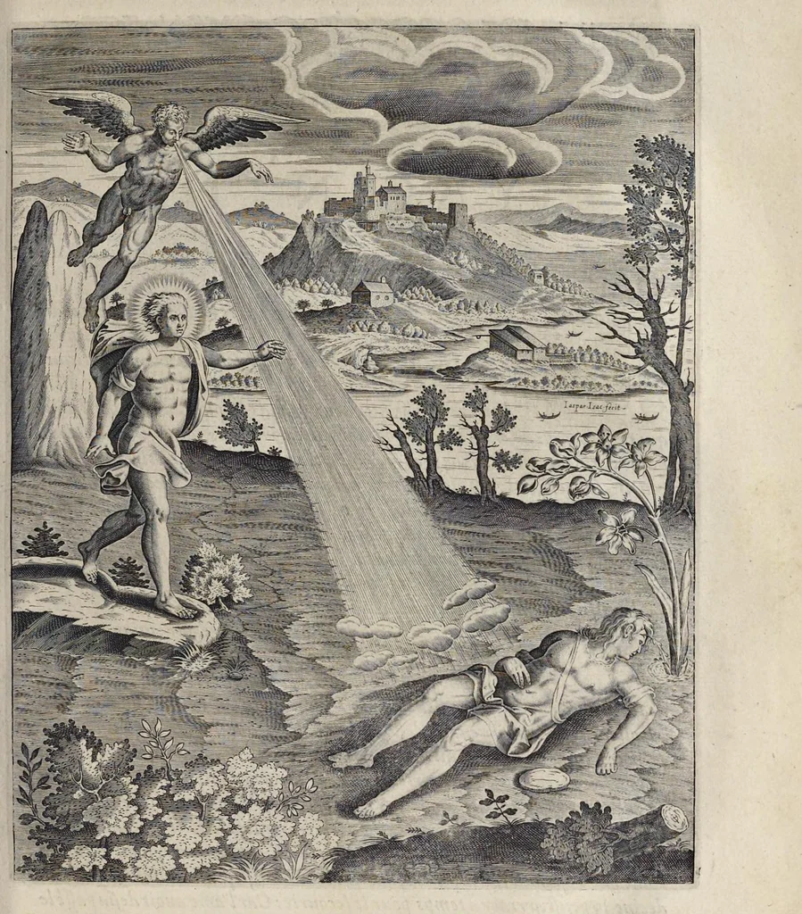 An illustration from Les images ou tableaux de platte peinture des deux Philostrates sophistes grecs, et Les statues de Callistrate, 1637, leaf 218