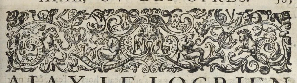 An illustration from Les images ou tableaux de platte peinture des deux Philostrates sophistes grecs, et Les statues de Callistrate, 1637, leaf 406