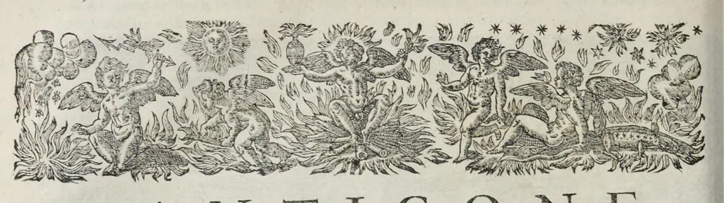 An illustration from Les images ou tableaux de platte peinture des deux Philostrates sophistes grecs, et Les statues de Callistrate, 1637, leaf 547