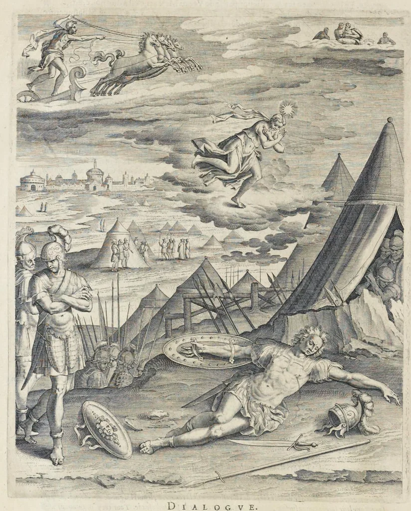 An illustration from Les images ou tableaux de platte peinture des deux Philostrates sophistes grecs, et Les statues de Callistrate, 1637, leaf 79