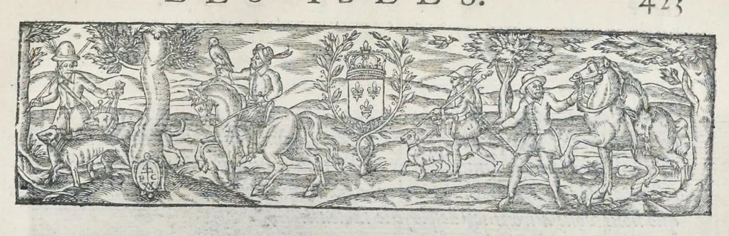 An illustration from Les images ou tableaux de platte peinture des deux Philostrates sophistes grecs, et Les statues de Callistrate, 1615, leaf 446