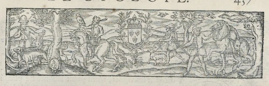 An illustration from Les images ou tableaux de platte peinture des deux Philostrates sophistes grecs, et Les statues de Callistrate, 1615, leaf 460