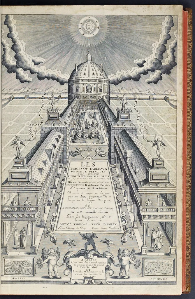 An illustration from Les images ou tableaux de platte peinture des deux Philostrates sophistes grecs, et Les statues de Callistrate, 1615, leaf 6