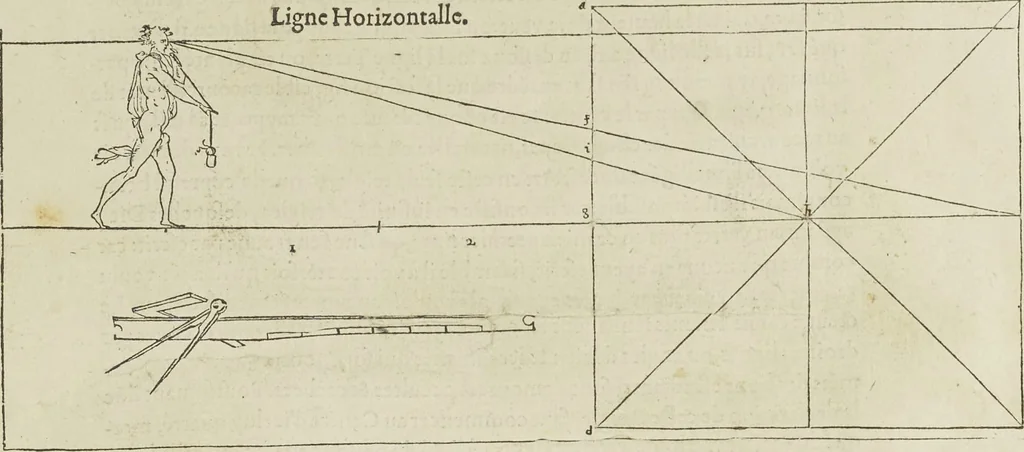 An illustration from Livre de perspectiue de Iehan Cousin, senonois, maistre painctre à Paris, 1560, leaf 12