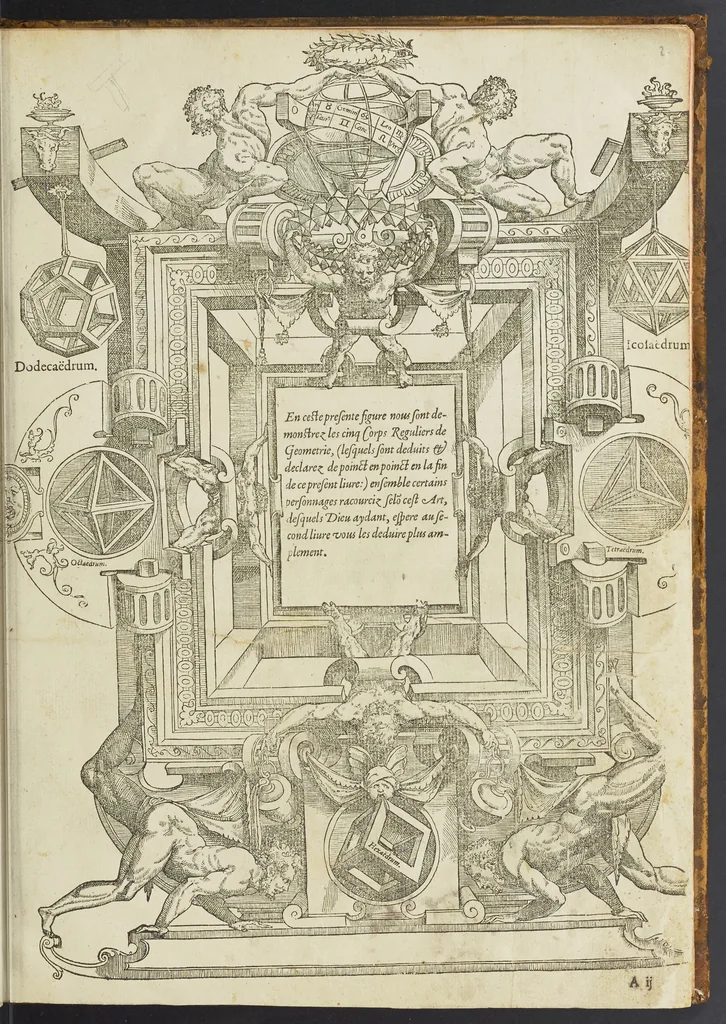 An illustration from Livre de perspectiue de Iehan Cousin, senonois, maistre painctre à Paris, 1560, leaf 6