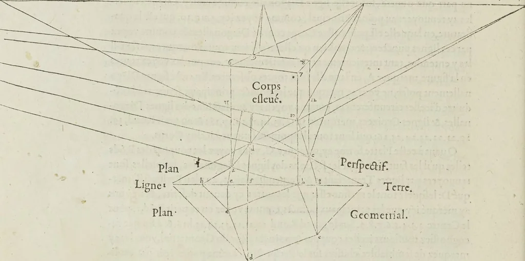 An illustration from Livre de perspectiue de Iehan Cousin, senonois, maistre painctre à Paris, 1560, leaf 61