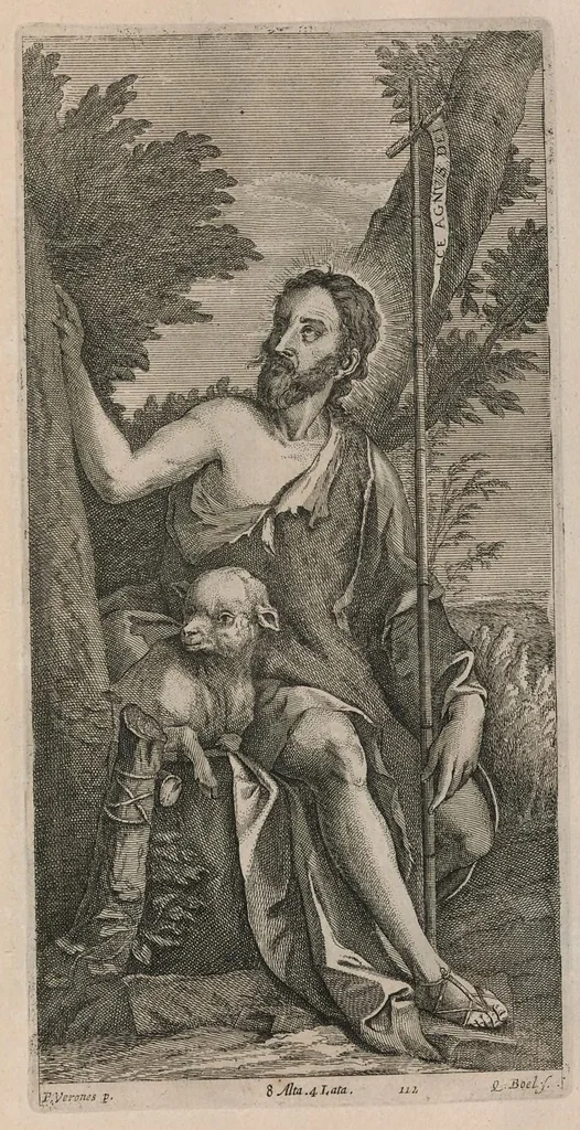 An illustration from Davidis Teniers Antuerpiensis, pictoris, et a cubiculis ser.mis principibus Leopoldo Guil. archiduci et Ioanni Austriaco, Theatrum pictorium : in quo exhibentur ipsius manu delineatae, eiusque curâ in aes incisae picturae archetipae italicae, quas ipse ser.mus archidux in pinacothecam suam Bruxellis collegit, 1660, leaf 222