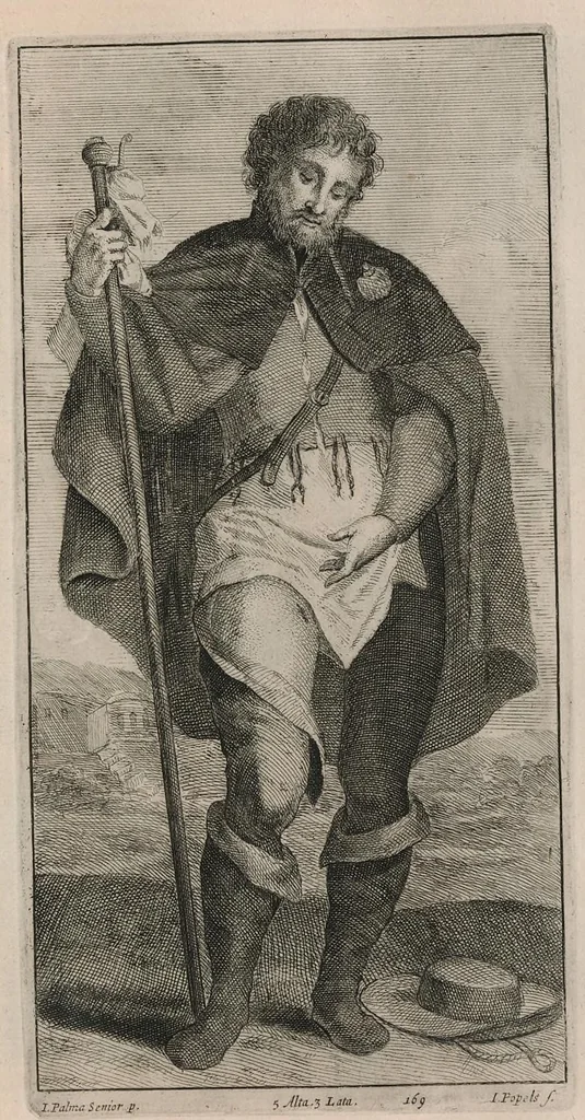 An illustration from Davidis Teniers Antuerpiensis, pictoris, et a cubiculis ser.mis principibus Leopoldo Guil. archiduci et Ioanni Austriaco, Theatrum pictorium : in quo exhibentur ipsius manu delineatae, eiusque curâ in aes incisae picturae archetipae italicae, quas ipse ser.mus archidux in pinacothecam suam Bruxellis collegit, 1660, leaf 338