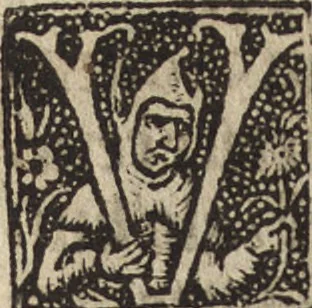 An illustration from Dits die excellente Cronike vā vlaenderē Beghinnende vā Liederick Buc den eersten Forestier tot dē laetstē, die door haer vrome feytē, namaels Grauē vā Vlaendrē ghemaect wordē, achteruolghende die rechte afcomste der voorsz grauē, tot desen onsen doorluchtichstē hoochghborē Keyser Karolo altijt v'meerder des rijcx geborē te Ghendt, etc, 1531, leaf 397
