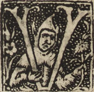 An illustration from Dits die excellente Cronike vā vlaenderē Beghinnende vā Liederick Buc den eersten Forestier tot dē laetstē, die door haer vrome feytē, namaels Grauē vā Vlaendrē ghemaect wordē, achteruolghende die rechte afcomste der voorsz grauē, tot desen onsen doorluchtichstē hoochghborē Keyser Karolo altijt v'meerder des rijcx geborē te Ghendt, etc, 1531, leaf 710