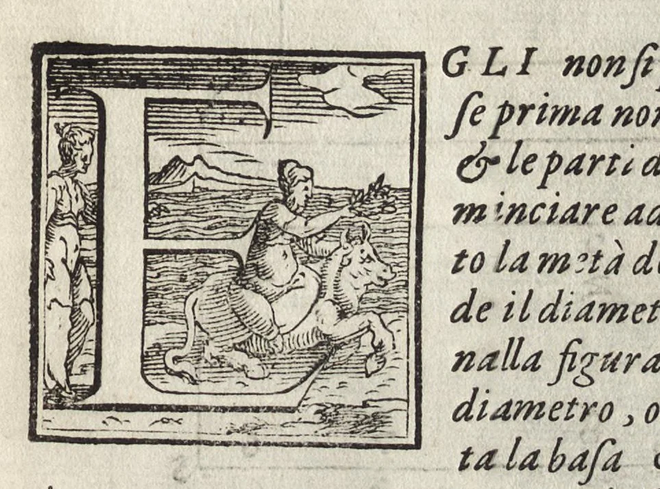 An illustration from La pratica della perspettiva : opera molto vtile a pittori, a scvltori, & ad architetti : con due tauole, una de' capitoli principali, l'altra delle cose piu notabili contenue nella presente opera, 1568, leaf 134