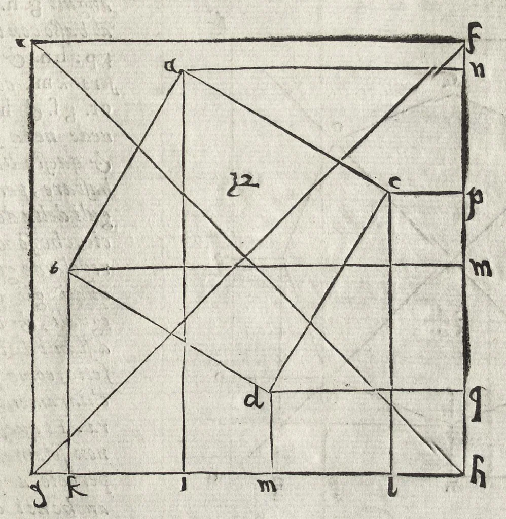 An illustration from La pratica della perspettiva : opera molto vtile a pittori, a scvltori, & ad architetti : con due tauole, una de' capitoli principali, l'altra delle cose piu notabili contenue nella presente opera, 1568, leaf 32