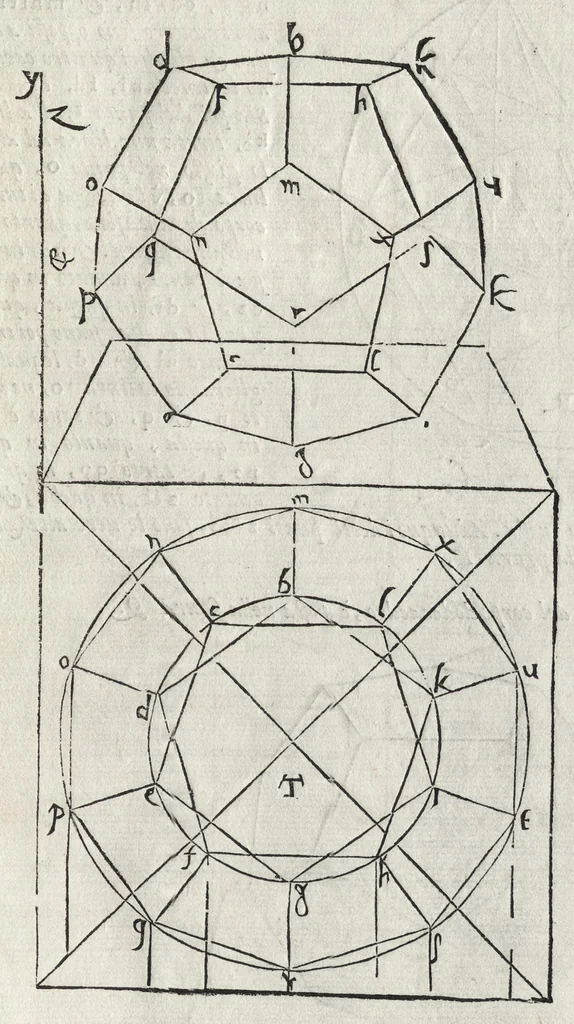An illustration from La pratica della perspettiva : opera molto vtile a pittori, a scvltori, & ad architetti : con due tauole, una de' capitoli principali, l'altra delle cose piu notabili contenue nella presente opera, 1568, leaf 54